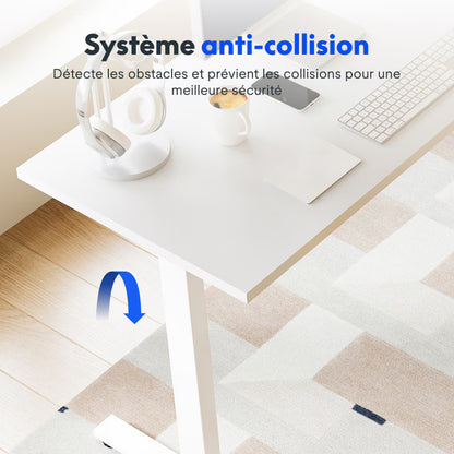 Bureau assis-debout d'angle basique (Q1L)
