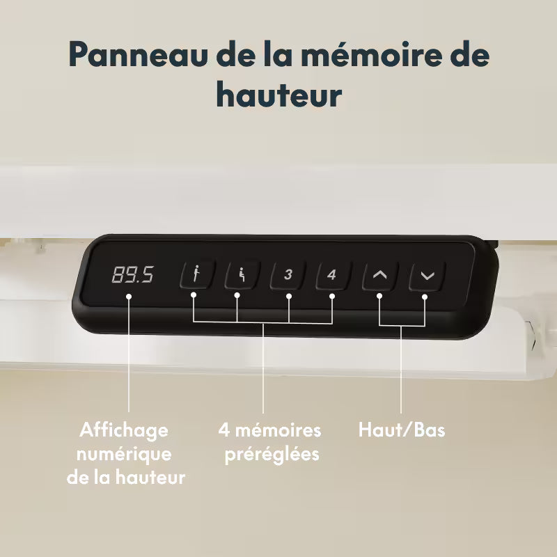 Bureau assis-debout d'angle basique (Q1L)