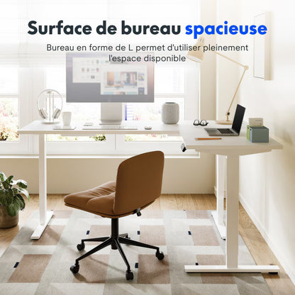 Bureau assis-debout d'angle basique (Q1L)